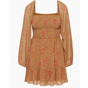 Wilfred Rust Floral Mini Dress